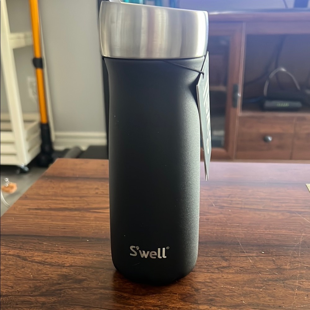 S'well Black Stainless Steel Travel Mug